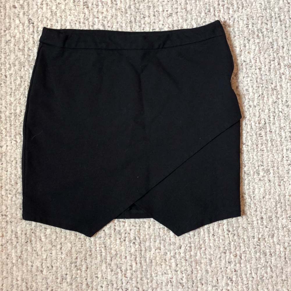 Black mini skirt